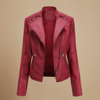 Women’s leather short fit jacket Fashion Grand