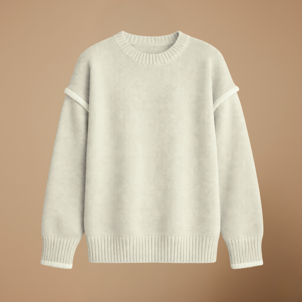 Women’s casual knit Loose round-neck pullover jumper Fashion Grand