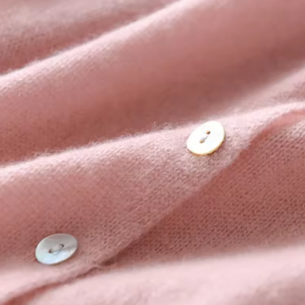 Women’s asymmetric buttoned design knitted jumper Fashion Grand