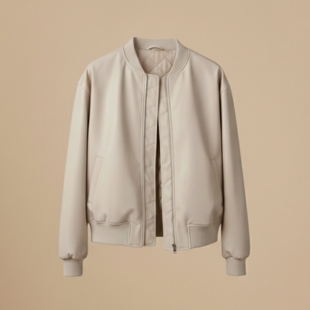 Women’s Faux Leather Bomber Jacket Fashion Grand