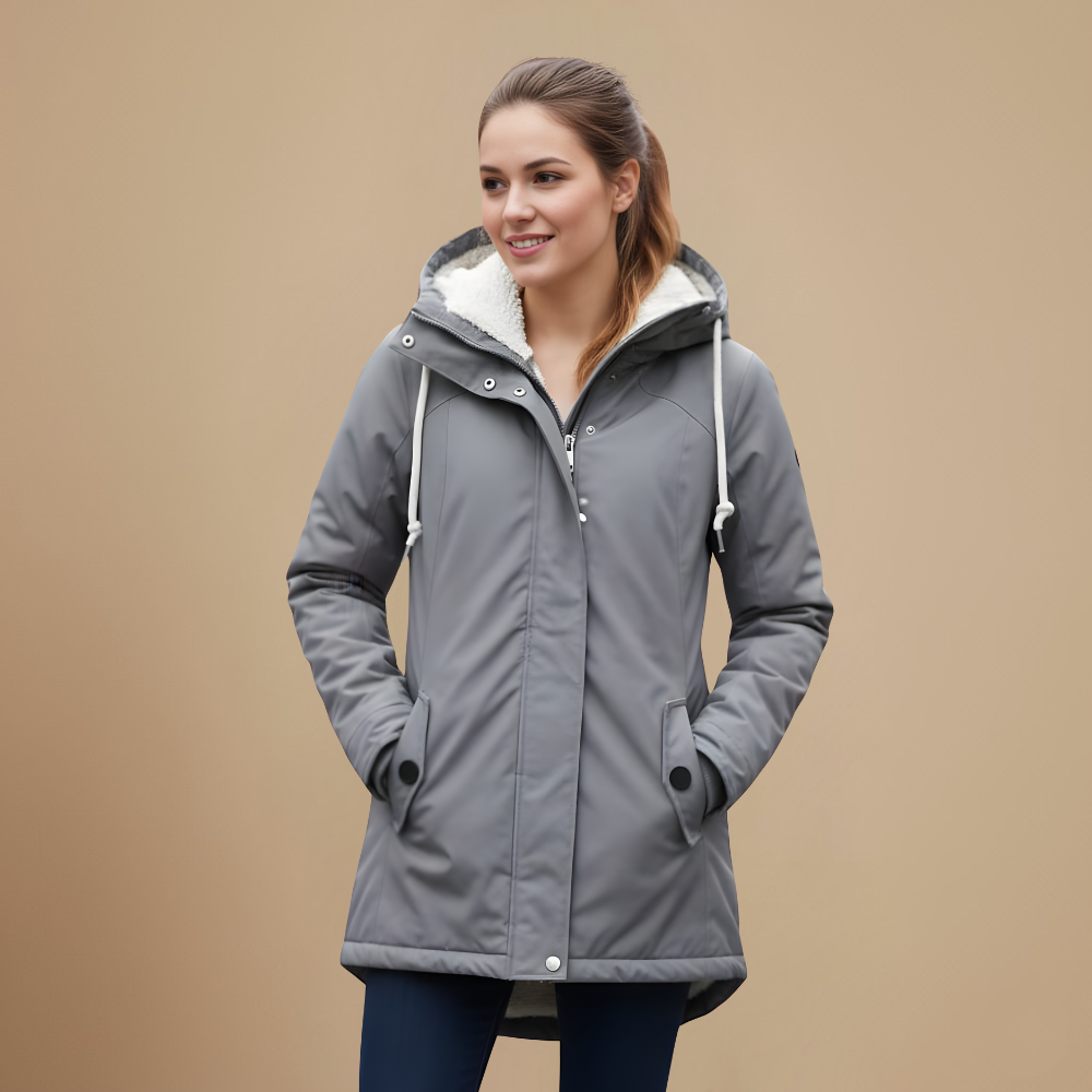 Cozy Hooded Winter Parka Jacket Fashion Grand