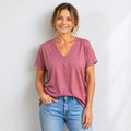 Women’s v-neck loose fit casual blouse Fashion Grand
