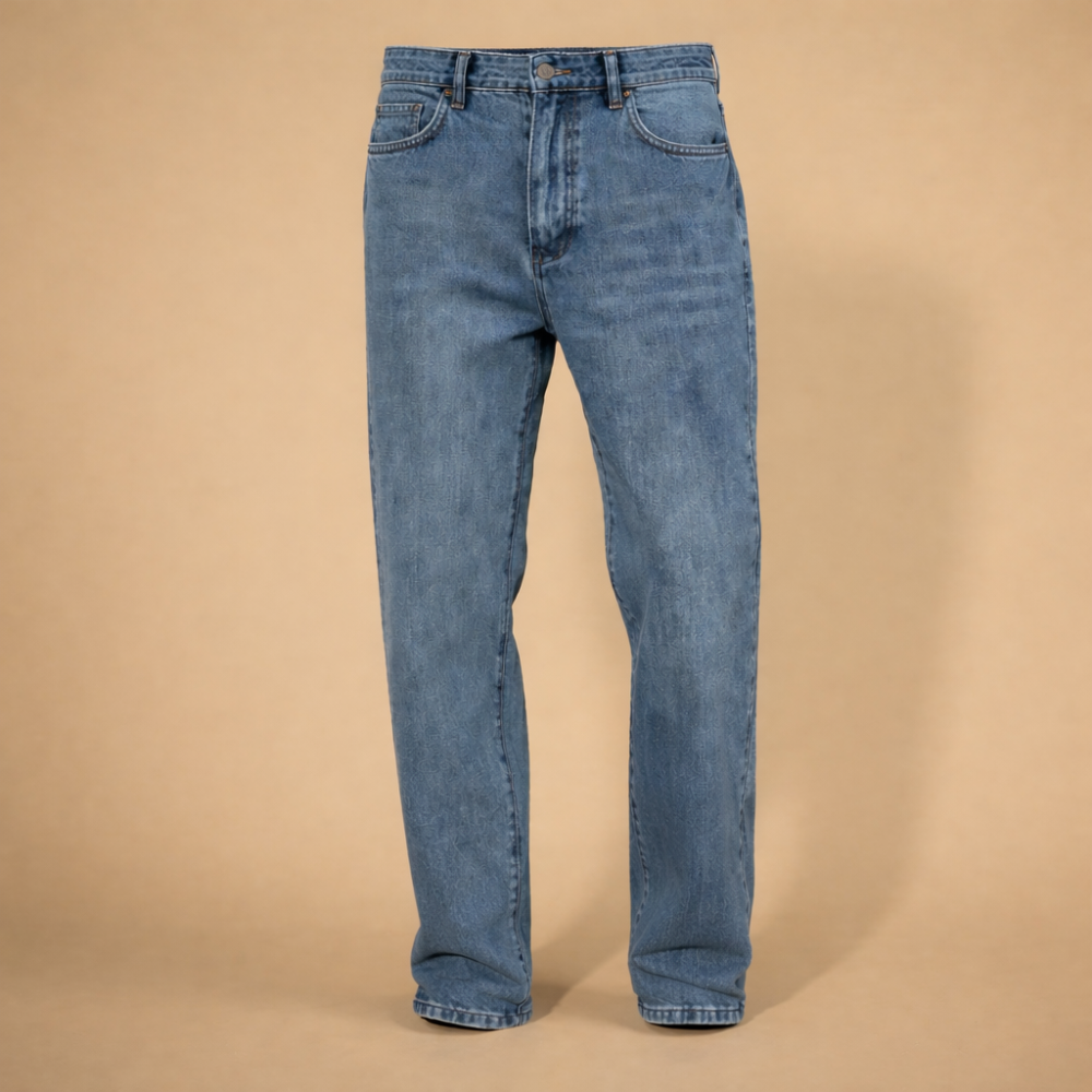 Men's classic straight leg denim jeans Fashion Grand