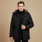 Men Hooded Winter Down Jacket Fashion Grand