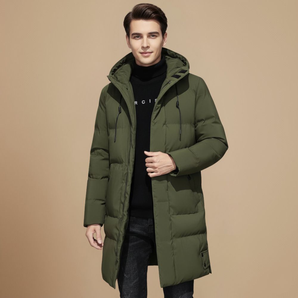 Men Hooded Thick Winter Parka Fashion Grand