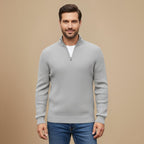Men Zip Turtleneck Knitted Sweater Fashion Grand
