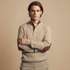 Corduroy Pullover Sweater Elbow Patches for Men Fashion Grand