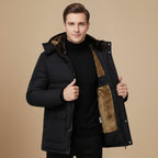Men Hooded Winter Down Jacket Fashion Grand