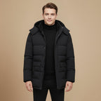 Men Hooded Winter Down Jacket Fashion Grand