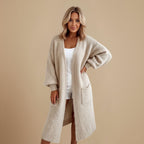 Long Knitted Cardigan Sweater With Pockets Fashion Grand