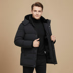 Men Hooded Winter Down Jacket Fashion Grand