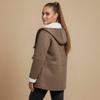 Jacket hooded toggle warm pockets Fashion Grand