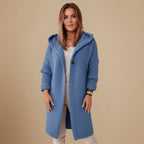 Knit Cardigan Hooded Button Closure for Women Fashion Grand