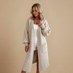 Long Knitted Cardigan Sweater With Pockets Fashion Grand