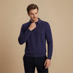 Men Polo Sweater Warm Pullover Fashion Grand