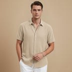 Casual Short Sleeve Button Up Summer Shirt Fashion Grand