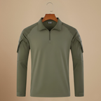 Men's tactical half zip up long sleeve shirt