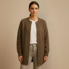 Ladies Relaxed Fit Button Knit Cardigan Fashion Grand