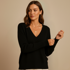 Classic V Neck Knitted Sweater Fashion Grand