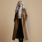 Wool blend long coat for women Fashion Grand