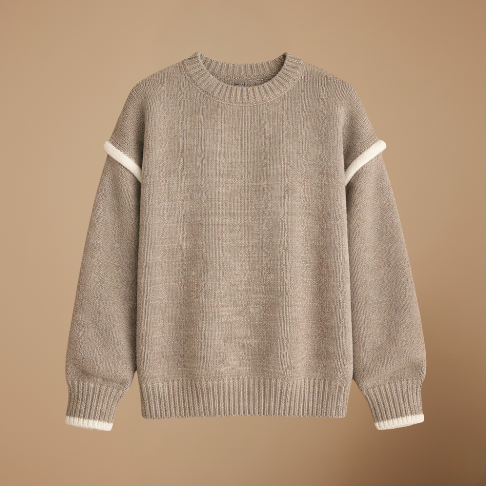 Women’s casual knit Loose round-neck pullover jumper Fashion Grand