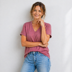 Women’s v-neck loose fit casual blouse Fashion Grand