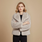 Soft faux fur coat for women Fashion Grand