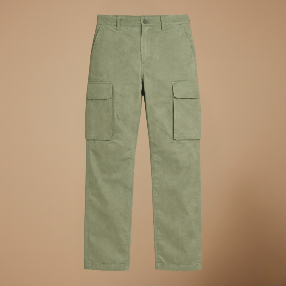 Men's drawstring multi pocket cargo trousers Fashion Grand