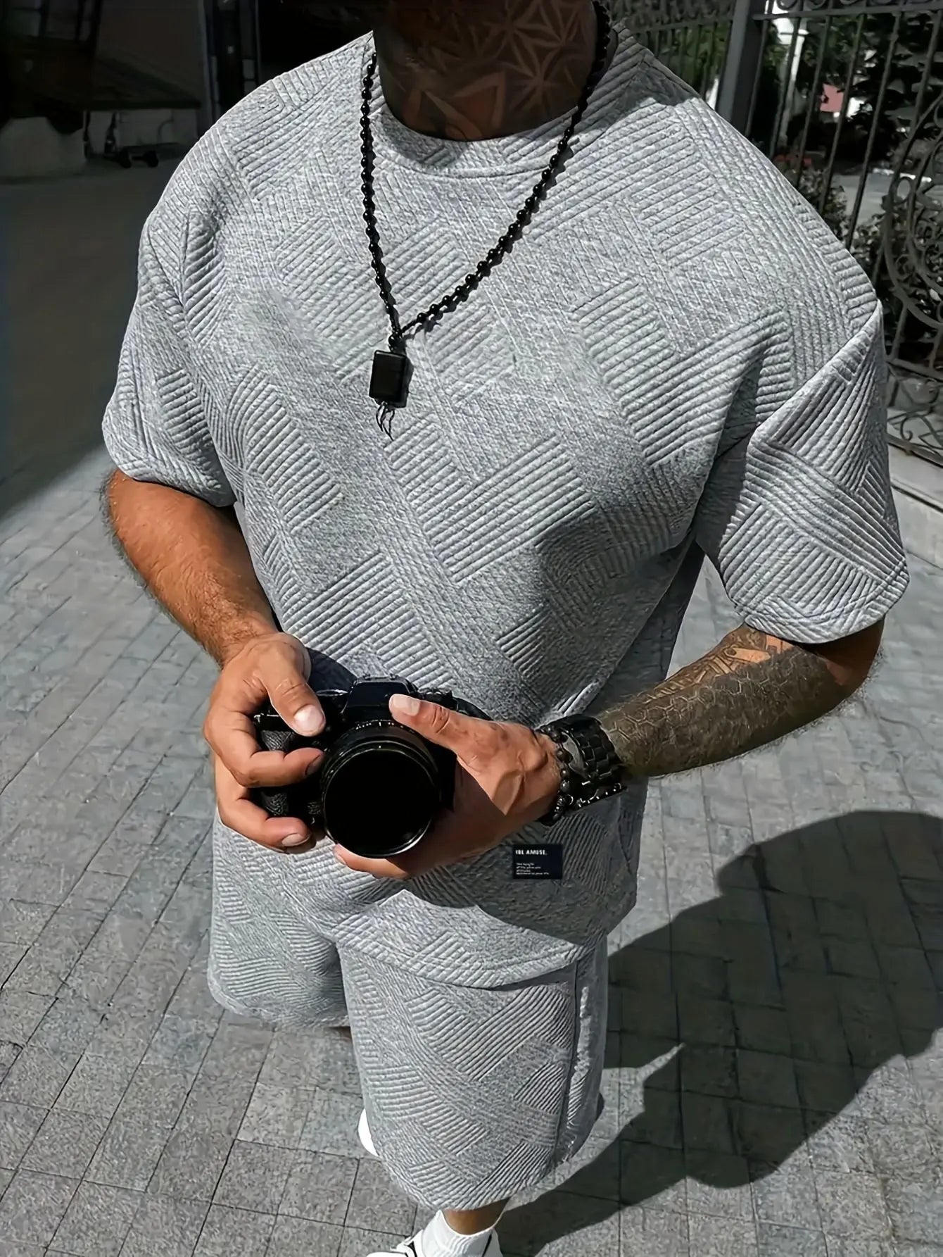 Men's Summer Short Sleeve Sport Set Fashion Grand