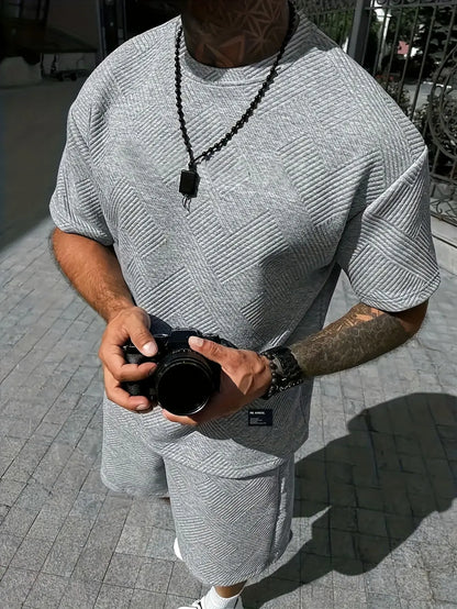 Men's Summer Short Sleeve Sport Set Fashion Grand