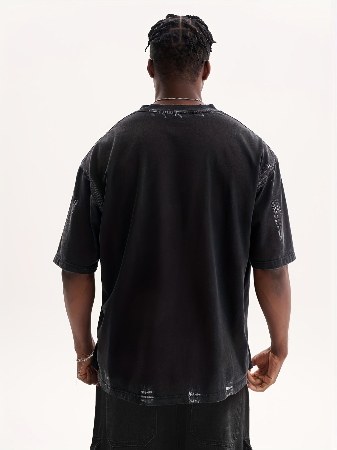 Vintage Cotton Geometric Print Tee Fashion Grand