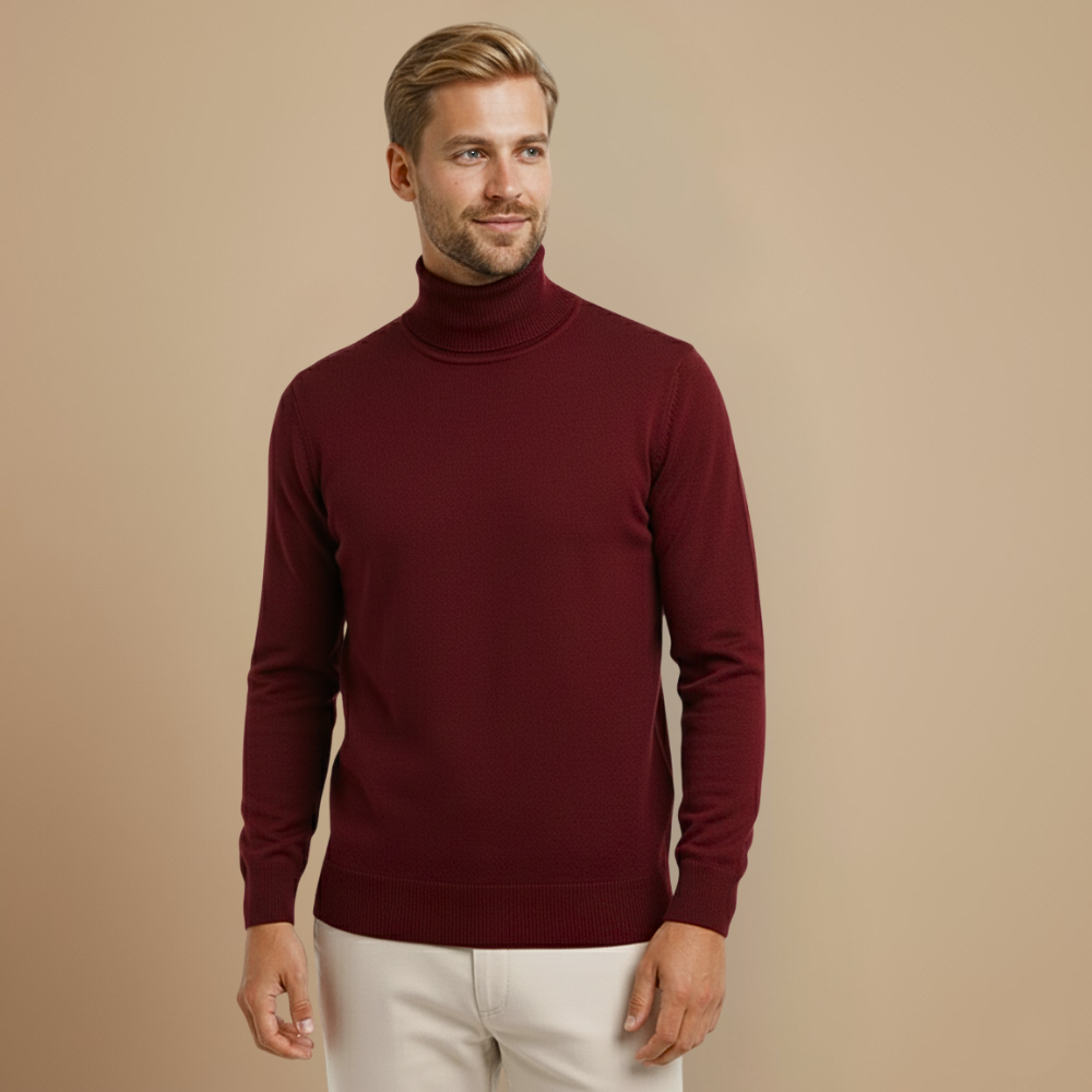 High Neck Pullover Winter Sweater Layering Essential Fashion Grand