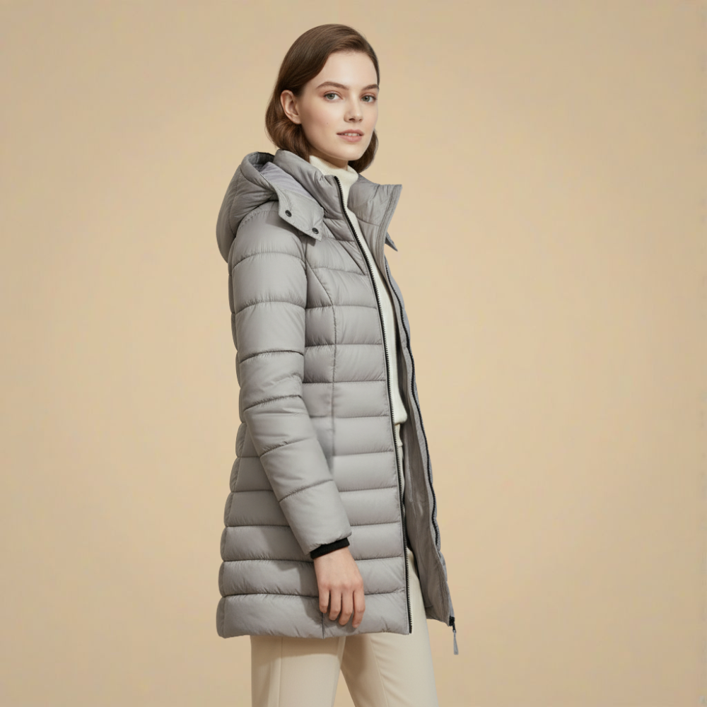 Slim Fit Hooded Long Winter Padded Coat Fashion Grand