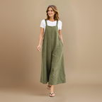 Women’s wide-leg jumpsuit with strap detail for casual wear Fashion Grand