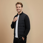Lightweight Quilted Stand Collar Jacket for Men Fashion Grand