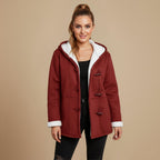 Jacket hooded toggle warm pockets Fashion Grand
