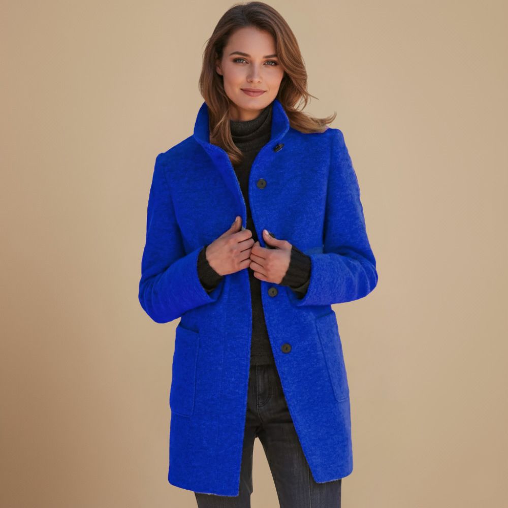 Elegant Tailored Wool Blend Winter Coat Fashion Grand