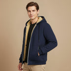 Casual Thick Fleece Lined Hoodie Jacket Fashion Grand