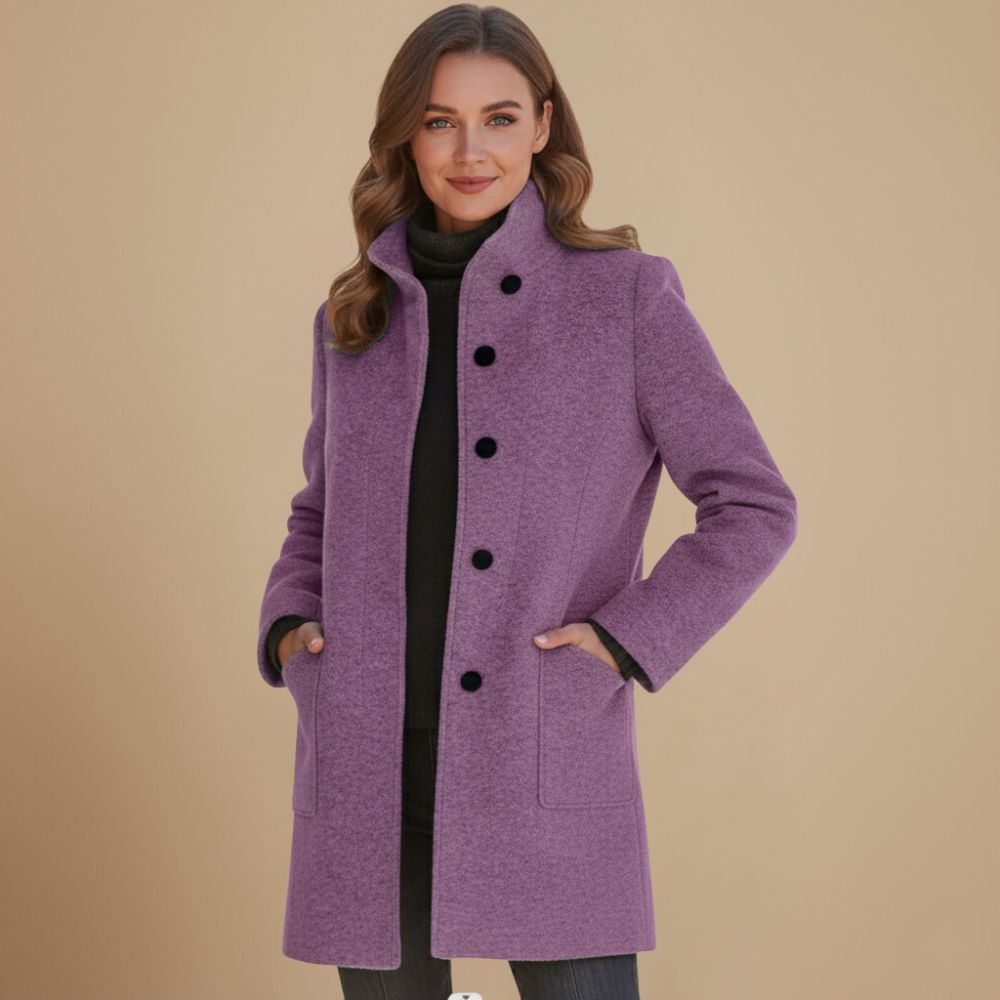 Elegant Long Cardigan Lapel Winter Coat Fashion Grand