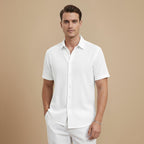 Casual Short Sleeve Button Up Summer Shirt Fashion Grand