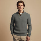 Corduroy Pullover Sweater Elbow Patches for Men Fashion Grand