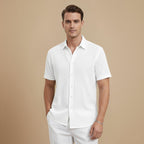 Casual Short Sleeve Button Up Summer Shirt Fashion Grand