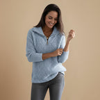 Slim Knitted Zip Up Jumper High Collar Fashion Grand