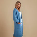 Long Knitted Cardigan Sweater With Pockets Fashion Grand