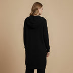 Cardigan coat long hooded single breasted Fashion Grand