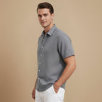 Casual Short Sleeve Button Up Summer Shirt Fashion Grand