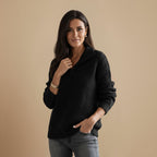 Slim Knitted Zip Up Jumper High Collar Fashion Grand