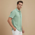 Casual Short Sleeve Button Up Summer Shirt Fashion Grand
