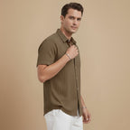 Casual Short Sleeve Button Up Summer Shirt Fashion Grand