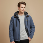 Warm autumn hooded jacket for men Fashion Grand